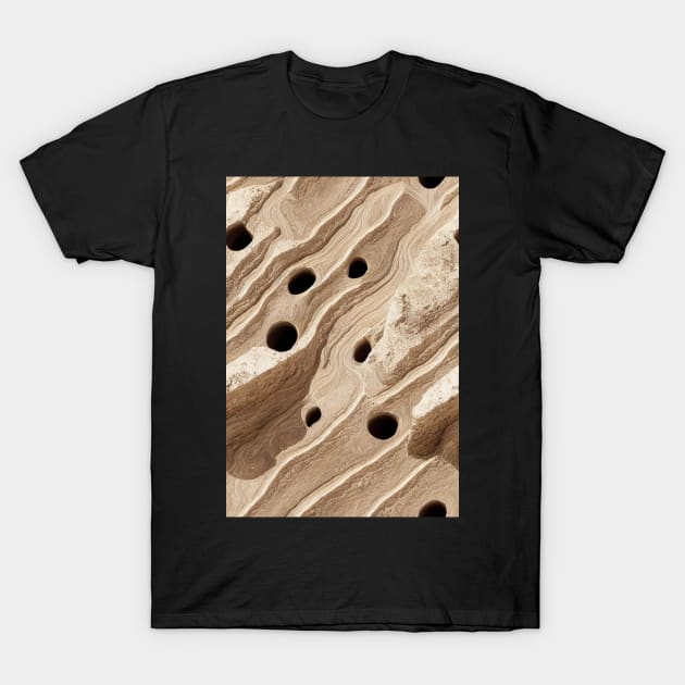 Travertine Stone Pattern Texture #10 T-Shirt by Endless-Designs